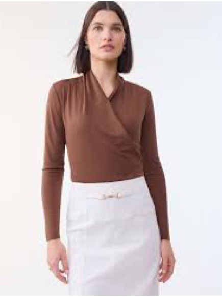 Ann Taylor Camel Crewneck Pullover Sweater